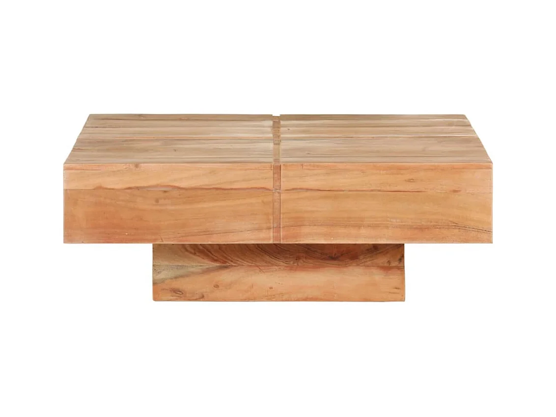 Mesa de centro | Mesa de apoio | Mesa de café 80x80x28 cm madeira de acácia maciça