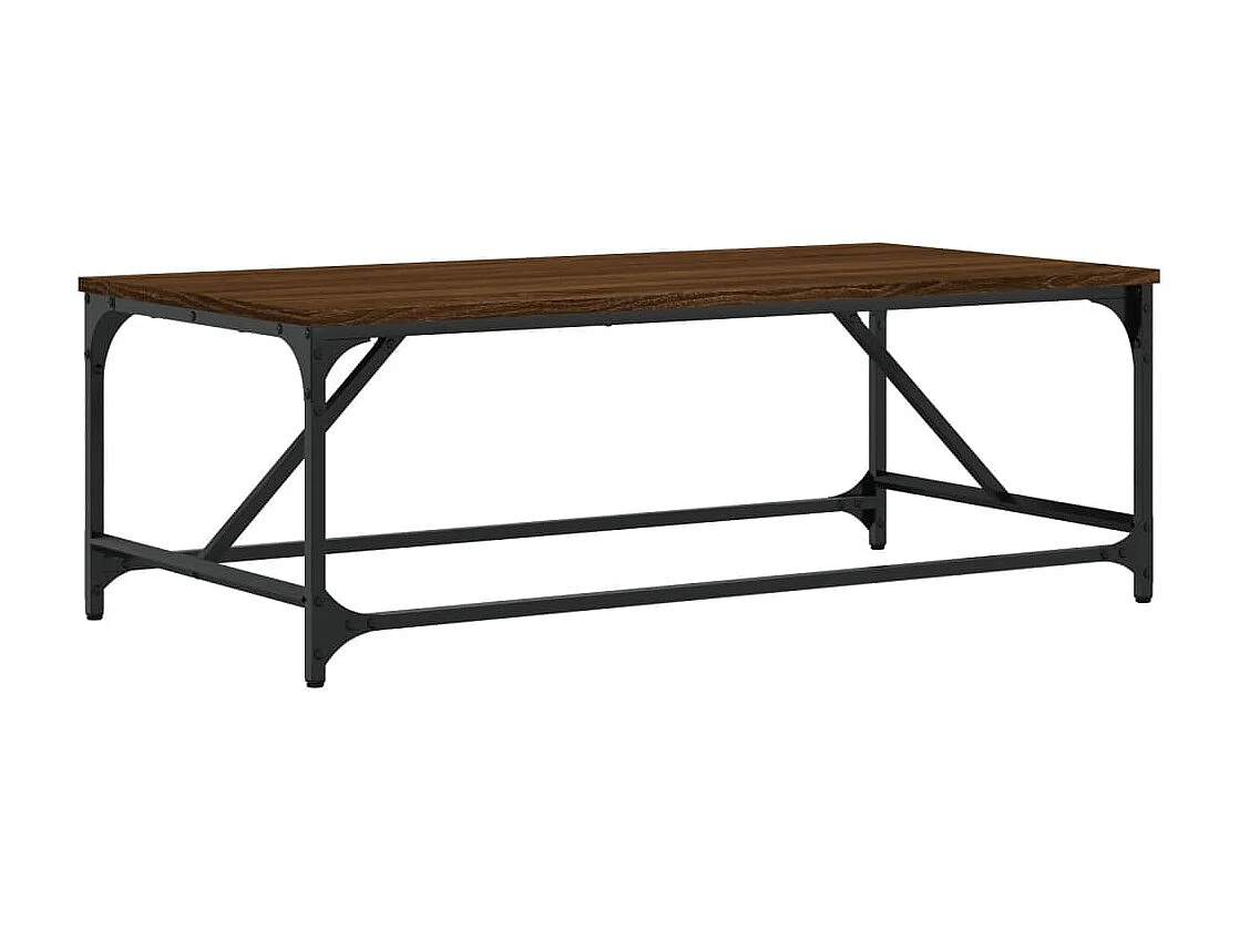 Mesa de centro-Mesa auxiliar con 2 cajones madera maciza mango 100x60x40 cm SHL3705