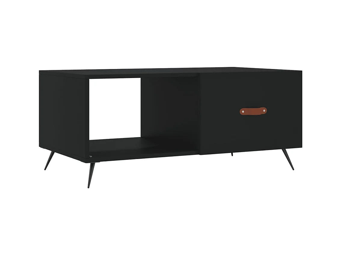 Table basse salon-Table d'appoint noir 90x50x40 cm bois d'ingénierie SHL85327