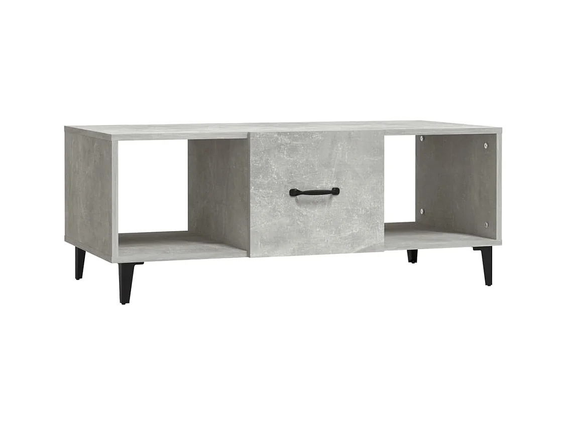 Table basse salon-Table d'appoint Gris béton 102x50x40 cm Bois d'ingénierie SHL79988