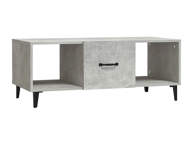 Table basse salon-Table d'appoint Gris béton 102x50x40 cm Bois d'ingénierie SHL79988