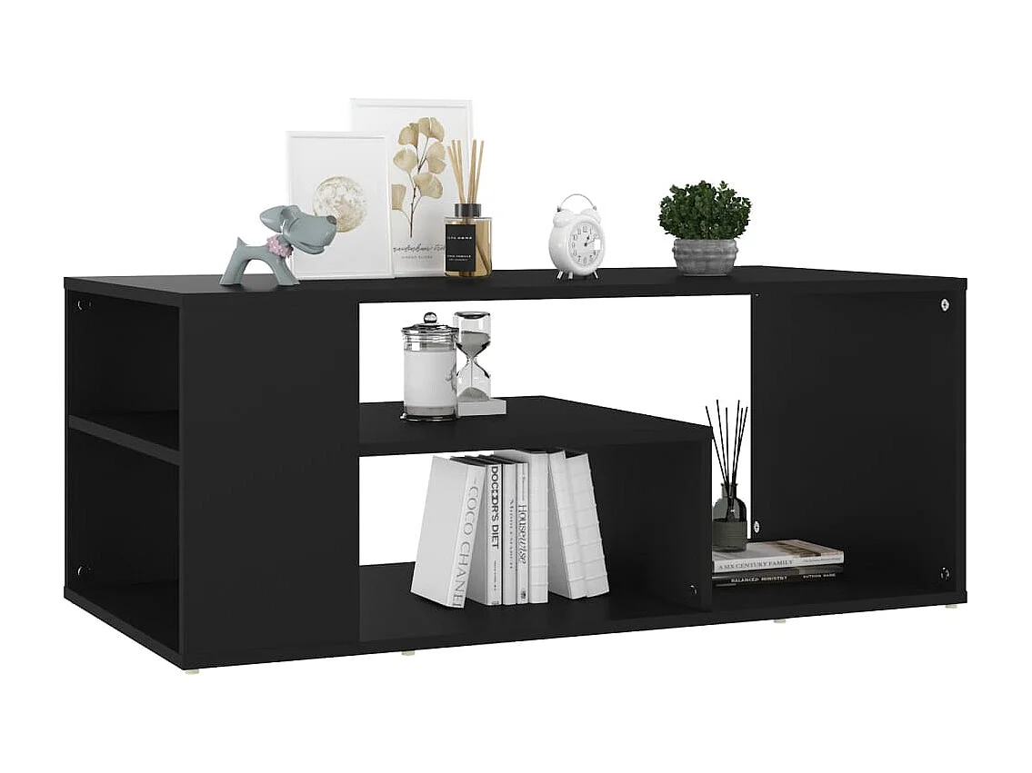 Mesa de centro | Mesa auxiliar de madera contrachapada roble marrón 90x90x28 cm SHL22474