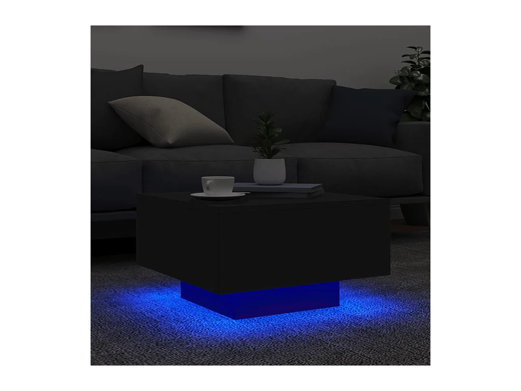 Mesa de centro-Mesa auxiliar de HDPE con aspecto de madera blanco 78x78x74 cm SHL194135