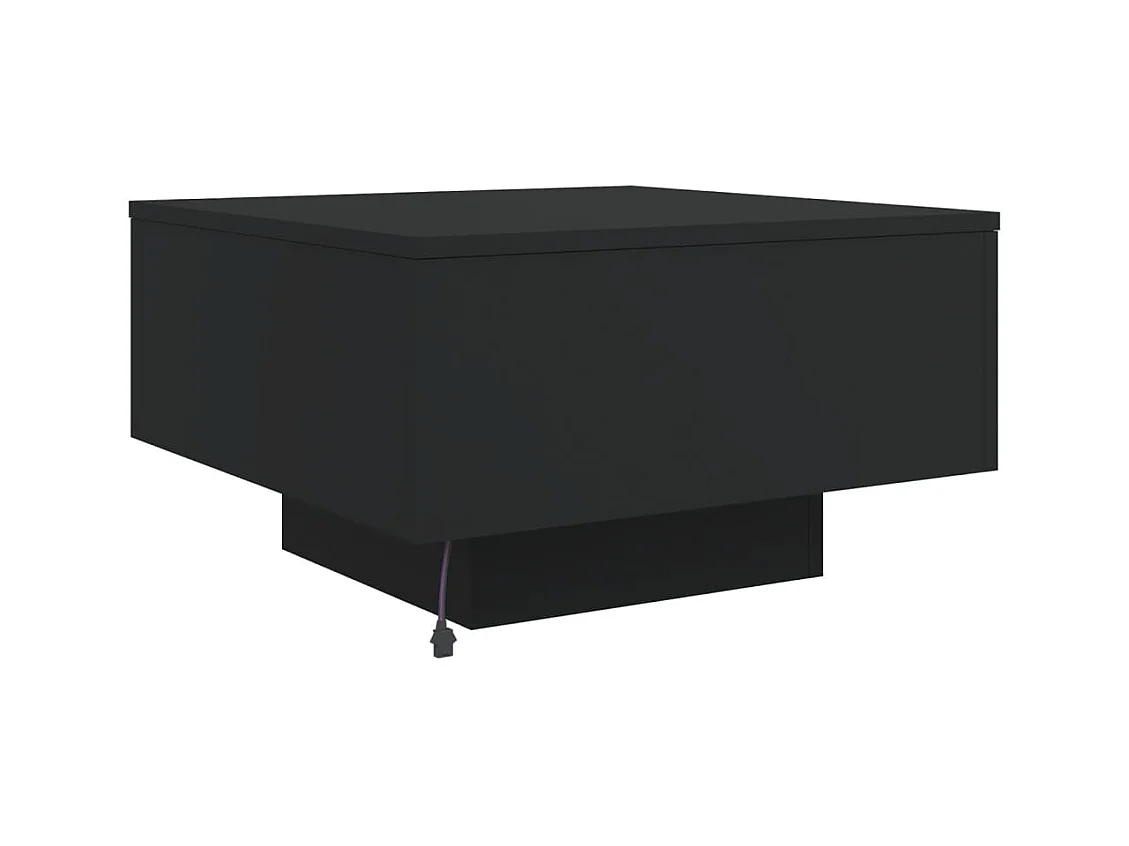 Mesa de centro-Mesa auxiliar de HDPE con aspecto de madera blanco 78x78x74 cm SHL194135