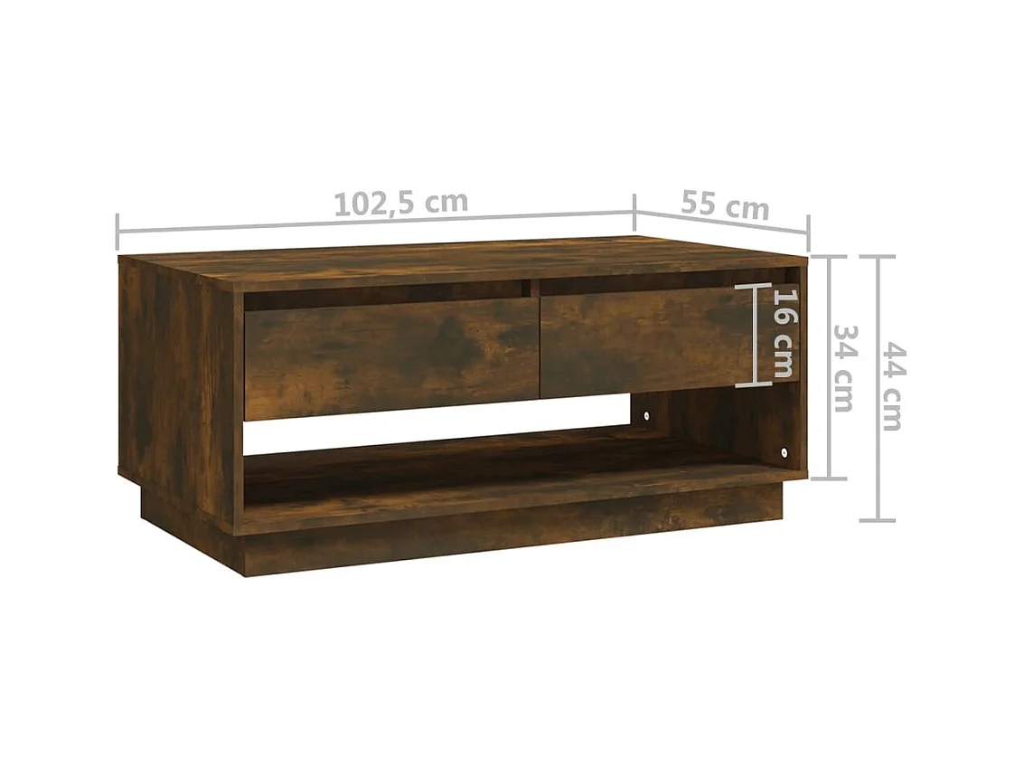 Mesa de centro | Mesa auxiliar madera contrachapada blanco 90x44,5x45 cm SHL212494