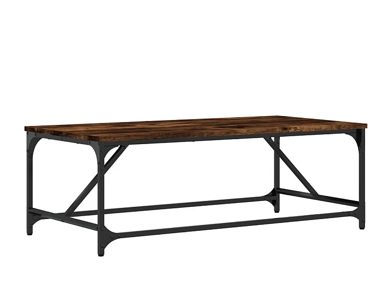 Mesa de centro-Mesa auxiliar con 2 cajones madera maciza de mango 90x40x50 cm SHL497543