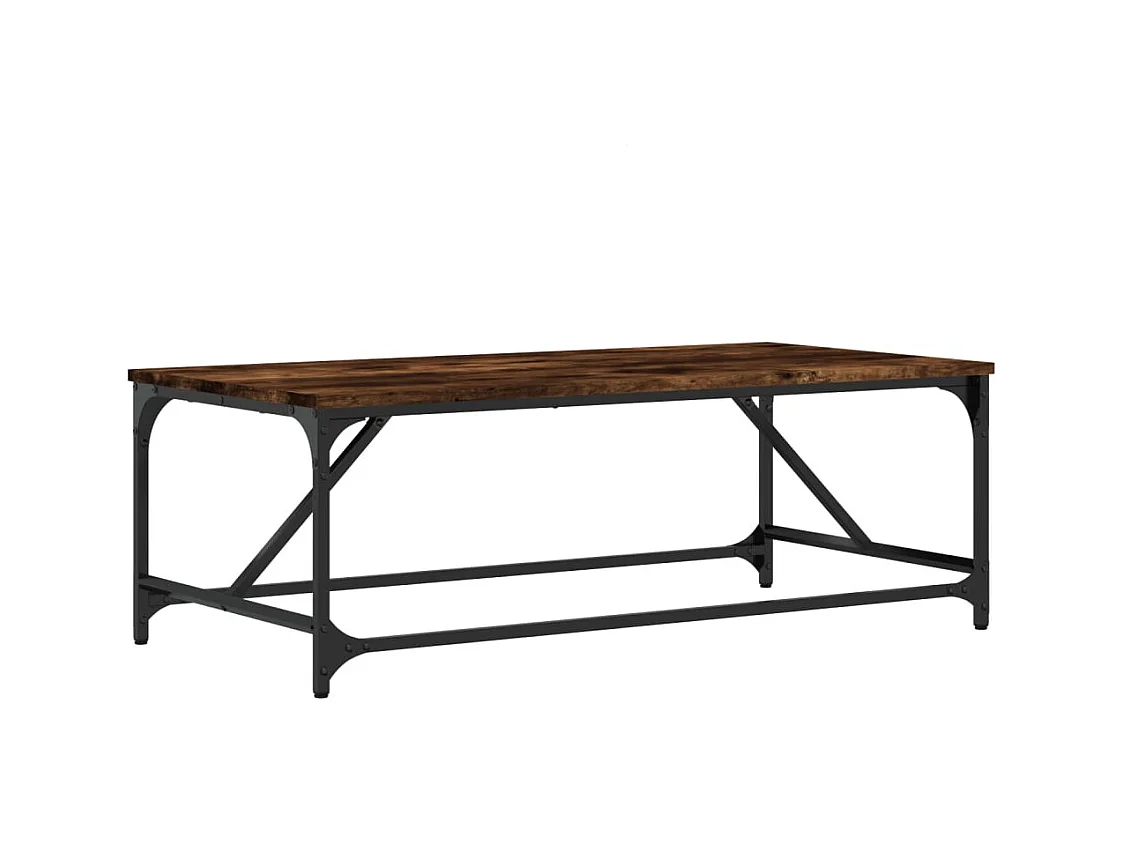 Mesa de centro-Mesa auxiliar con 2 cajones madera maciza de mango 90x40x50 cm SHL497543