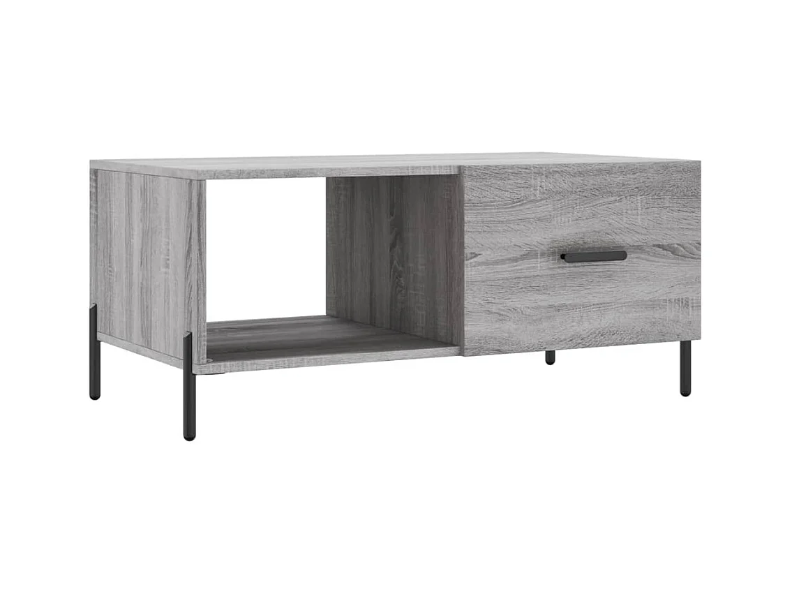 Mesa de centro | Mesa auxiliar madera de ingeniería negro 100x51x40 cm SHL1424