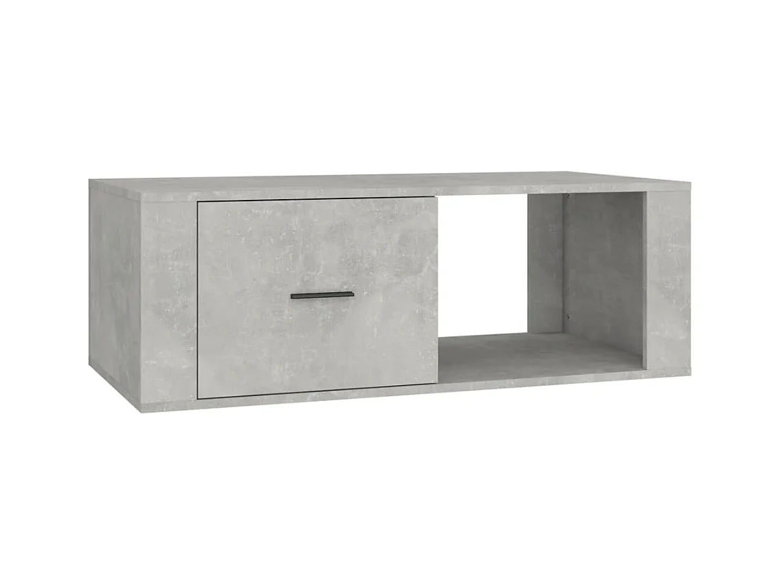 Table basse salon-Table d'appoint Gris béton 100x50,5x35 cm Bois d'ingénierie SHL86562