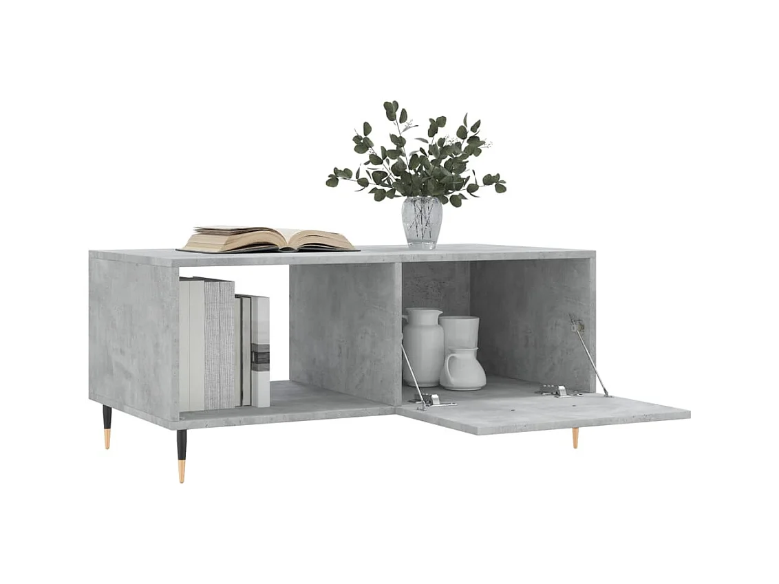 Mesa de centro | Mesa auxiliar madera de ingeniería marrón roble 89,5x48x30 cm SHL45827