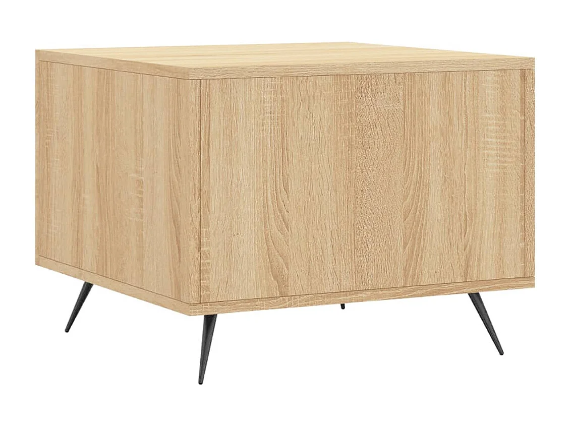 Mesa de centro | Mesa auxiliar madera de ingeniería roble ahumado 50x50x50 cm SHL2804