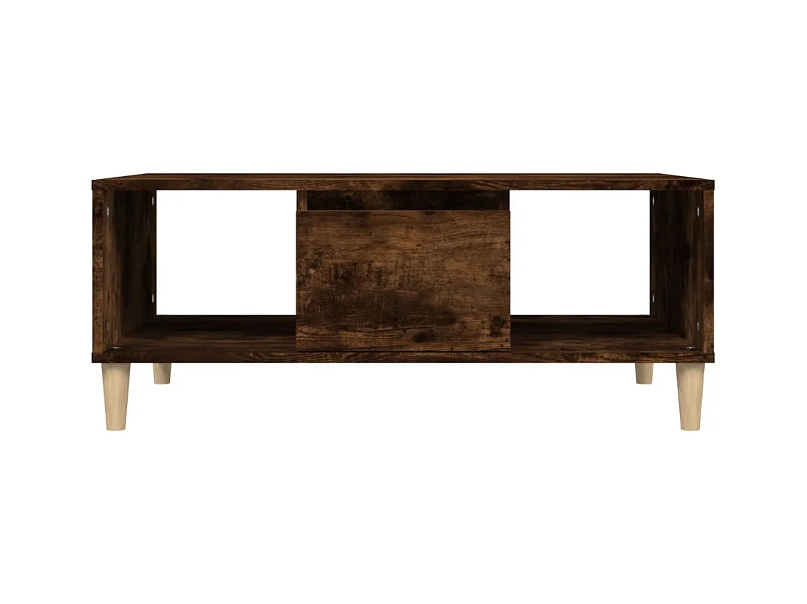 Table basse salon-Table d'appoint Chêne fumé 90x50x36,5 cm Bois d'ingénierie SHL13448