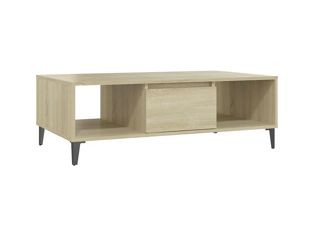 Table basse salon-Table d'appoint chêne sonoma 103,5x60x35 cm bois d'ingénierie SHL81192