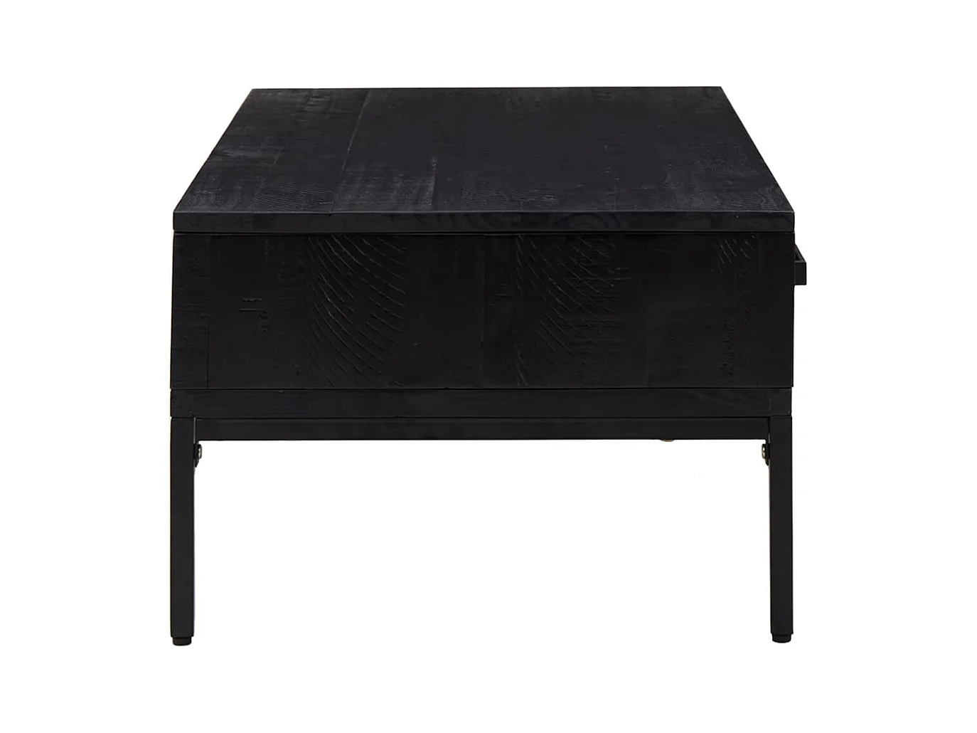 Mesa de centro | Mesa auxiliar acero superficie vidrio transparente 30x30x41 cm SHL56407