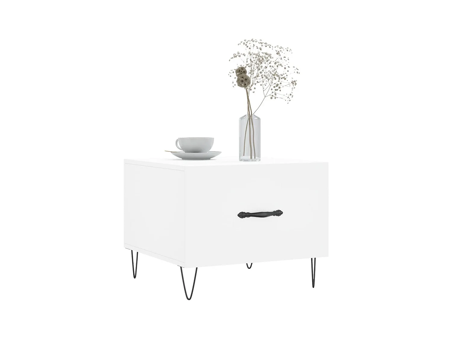 Mesa de centro | Mesa auxiliar madera de ingeniería roble artisan 60x50x36,5 cm SHL298503