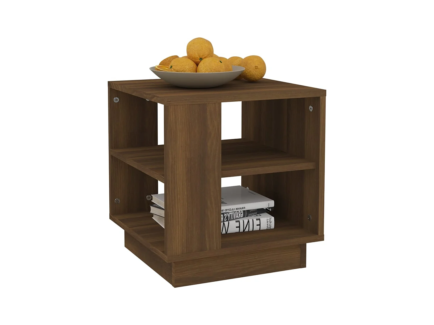 Mesa de centro | Mesa auxiliar madera contrachapada blanco 90x50x40 cm SHL4853