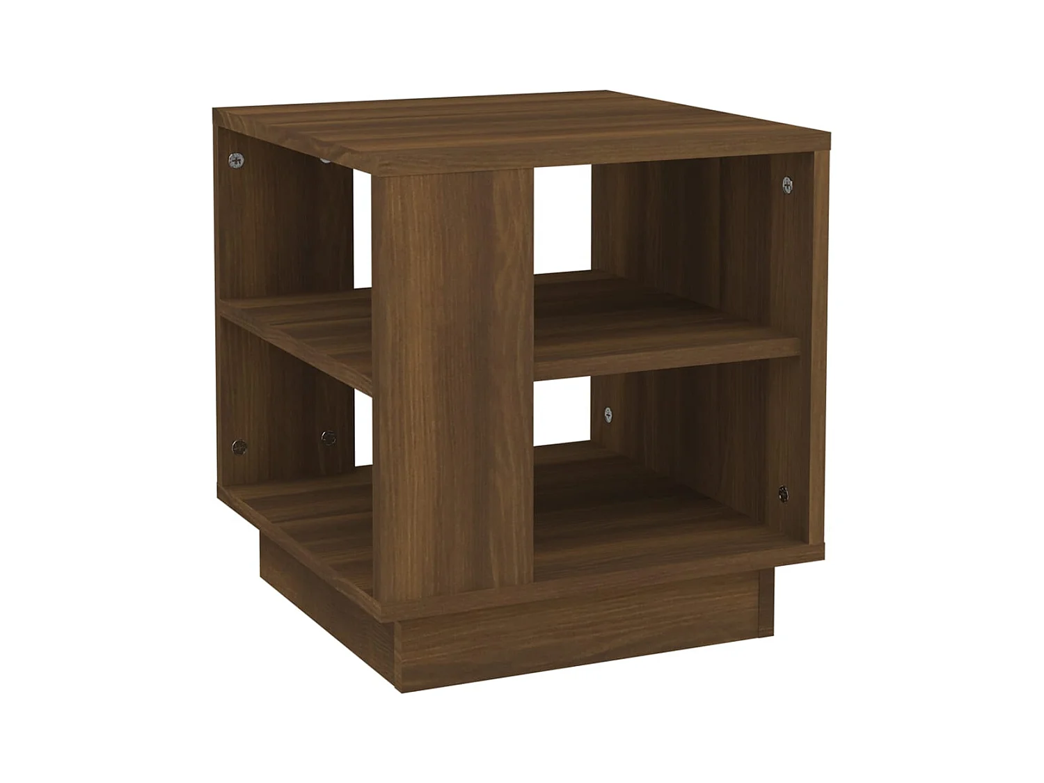 Table basse salon-Table d'appoint Chêne marron 40x40x43 cm Bois d'ingénierie SHL27339