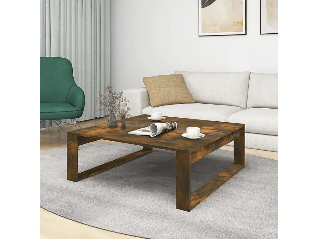 Mesa de centro | Mesa auxiliar madera contrachapada gris Sonoma 90x50x40 cm SHL3324