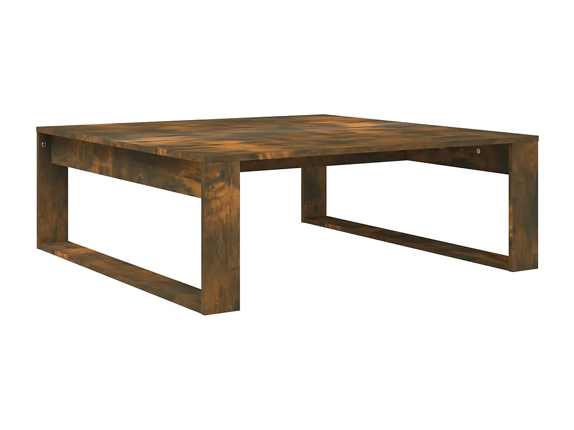 Couchtisch-Sofatisch-Beistelltische Räuchereiche 100x100x35 cm Holzwerkstoff SHL24313