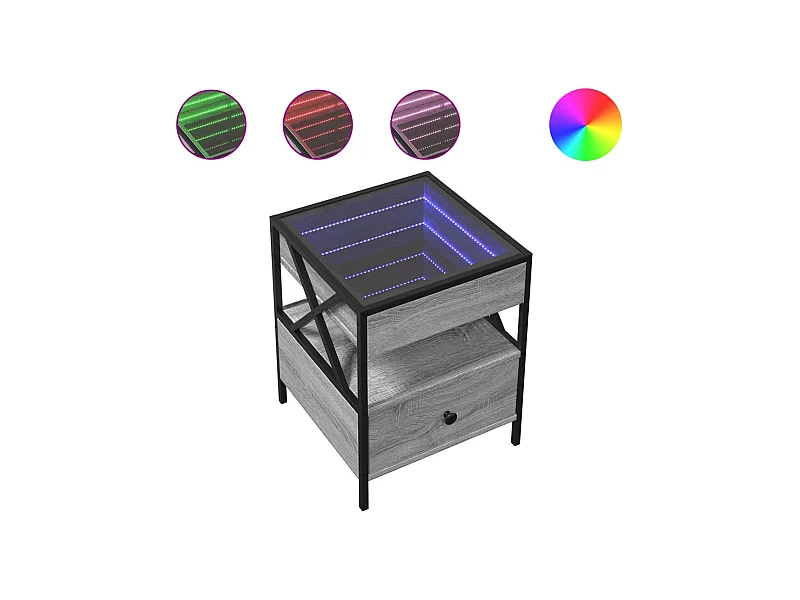 Mesa de centro-Mesa auxiliar madera de ingeniería roble Sonoma 102x50x36 cm SHL14935