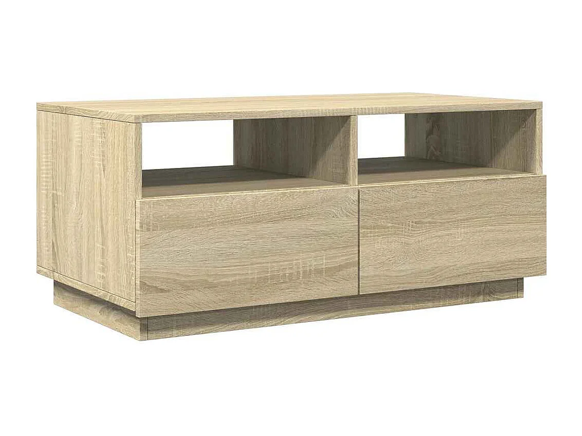 Mesa de centro-Mesa auxiliar de madera maciza de mango rugosa 90x50x37 cm SHL2116