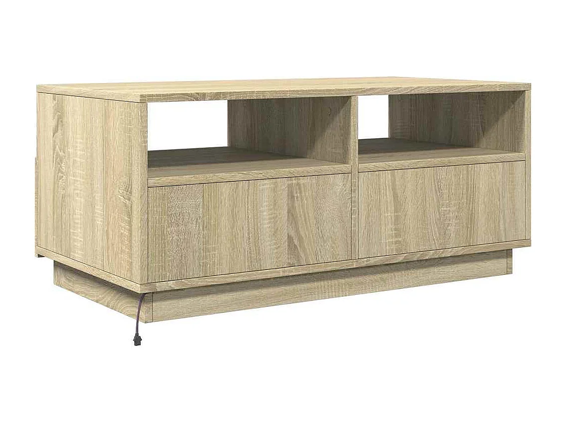 Mesa de centro-Mesa auxiliar de madera maciza de mango rugosa 90x50x37 cm SHL2116