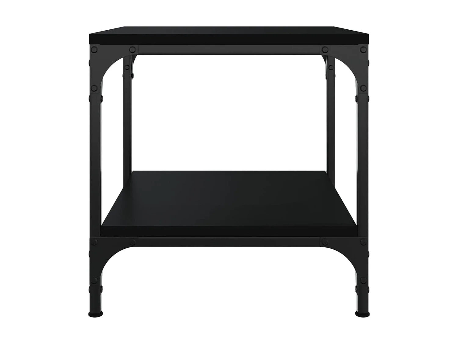 Table basse salon-Table d'appoint 2 pcs Noir 40x40x40 cm Bois d'ingénierie SHL78717