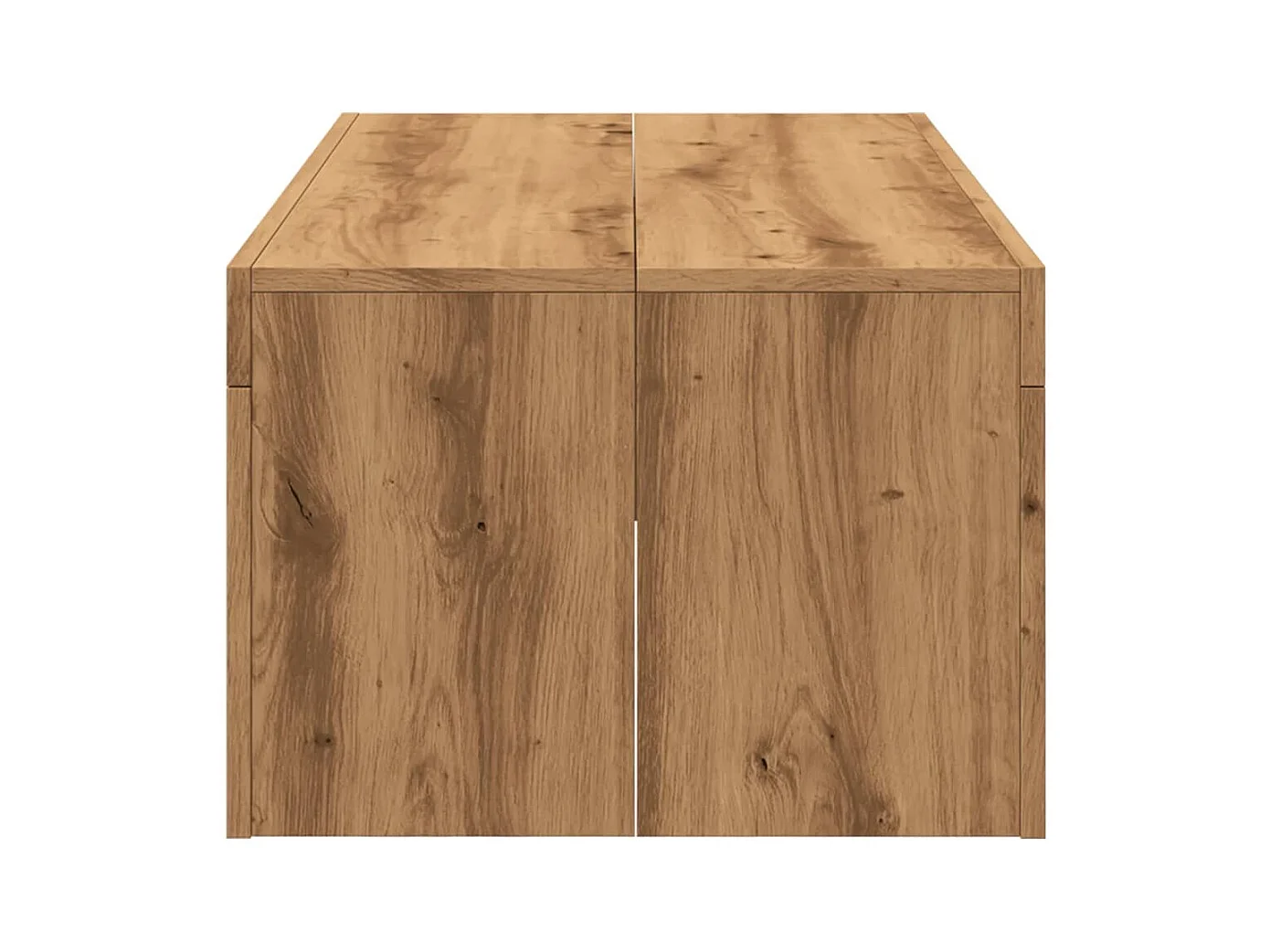 Mesa de centro | Mesa de apoio | Mesa de café 102x50x35 cm deriv. madeira carvalho artisiano