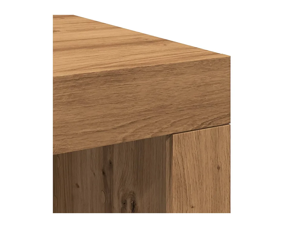 Mesa de centro | Mesa de apoio | Mesa de café 102x50x35 cm deriv. madeira carvalho artisiano