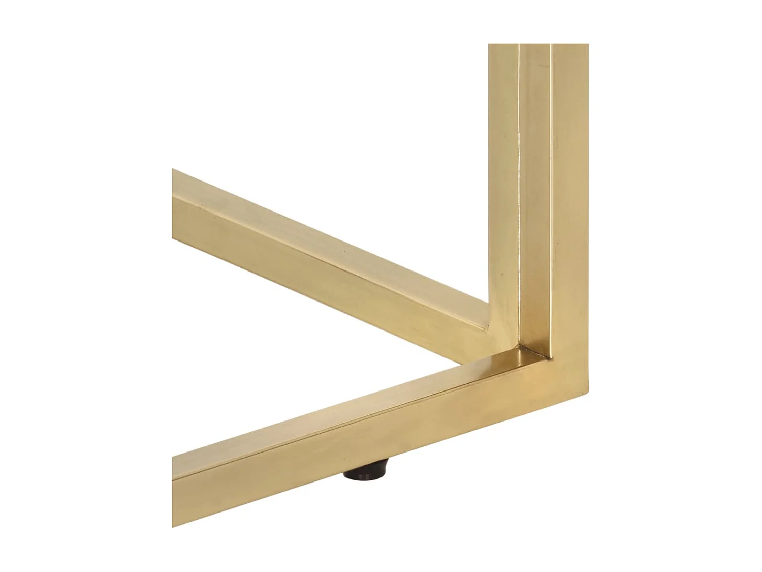 Table basse salon-Table d'appoint doré acier inoxydable et verre trempé SHL75500