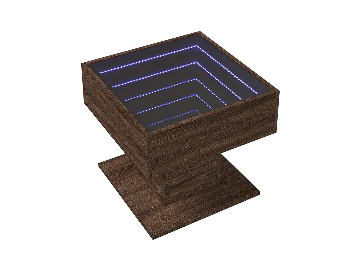 Mesa de centro-Mesa auxiliar madera contrachapada negro 102x50x40 cm SHL2025