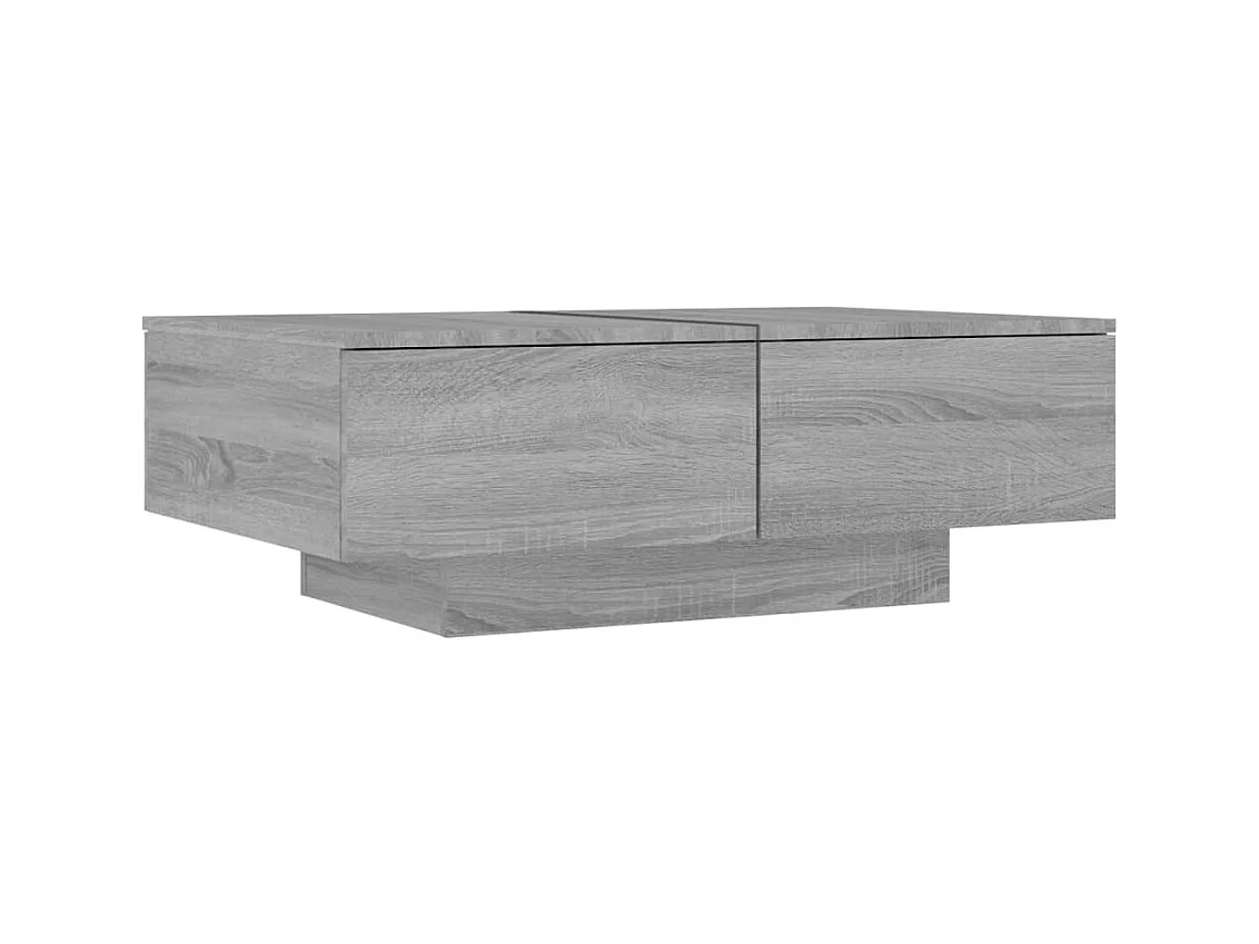 Table basse salon-Table d'appoint Sonoma gris 90x60x31 cm Bois d'ingénierie SHL30181
