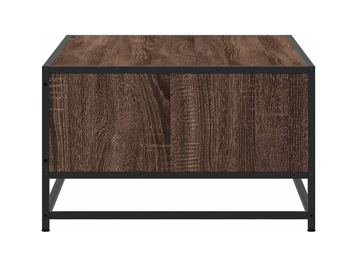 Mesa de centro-Mesa auxiliar madera maciza de pino gris 80x55x40,5 cm SHL2002