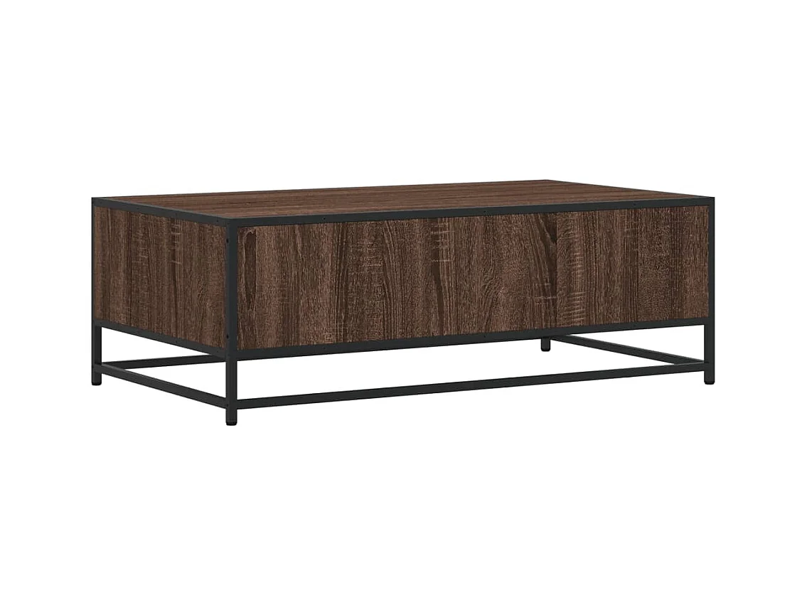 Mesa de centro-Mesa auxiliar madera maciza de pino gris 80x55x40,5 cm SHL2002