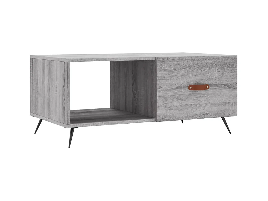 Table basse salon-Table d'appoint sonoma gris 90x50x40 cm bois d'ingénierie SHL98430
