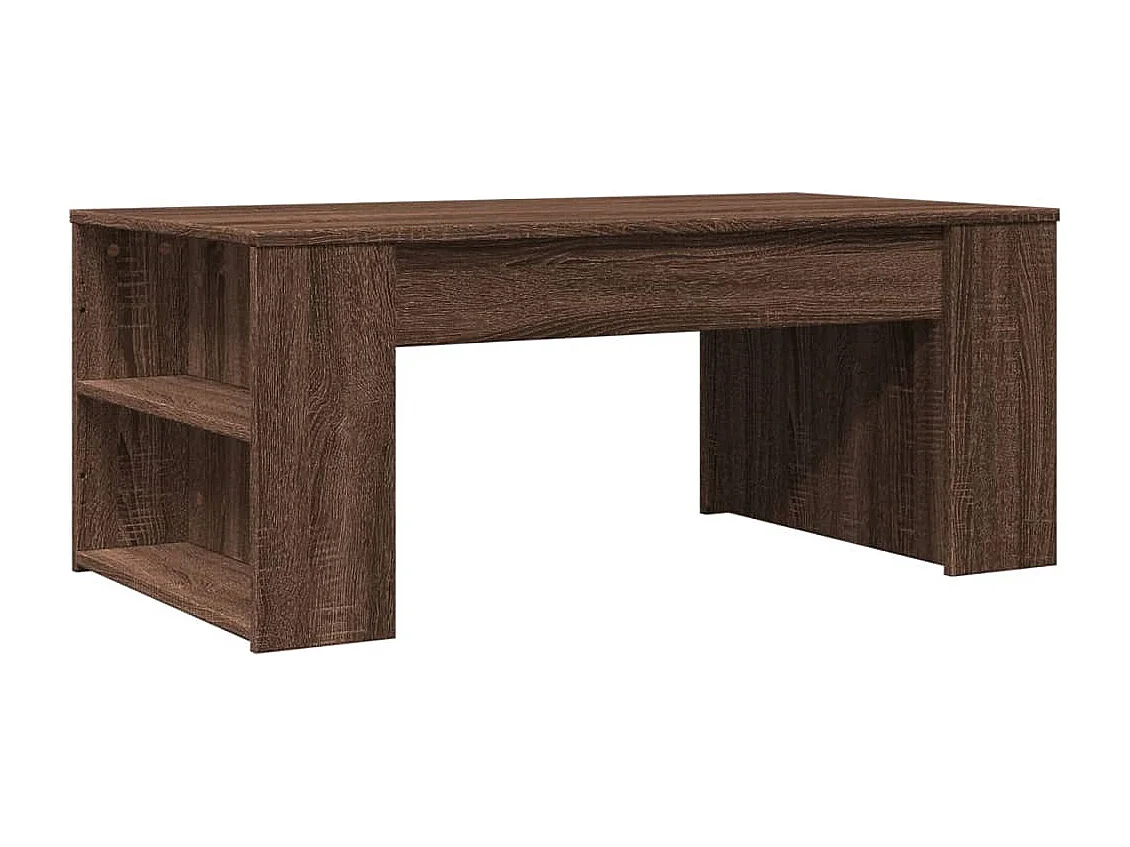 Mesa de centro | Mesa auxiliar y LED madera ingeniería gris Sonoma 93x53x45 cm SHL2766