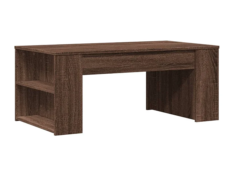 Table basse salon-Table d'appoint chêne marron 102x55x42 cm bois d'ingénierie SHL8765