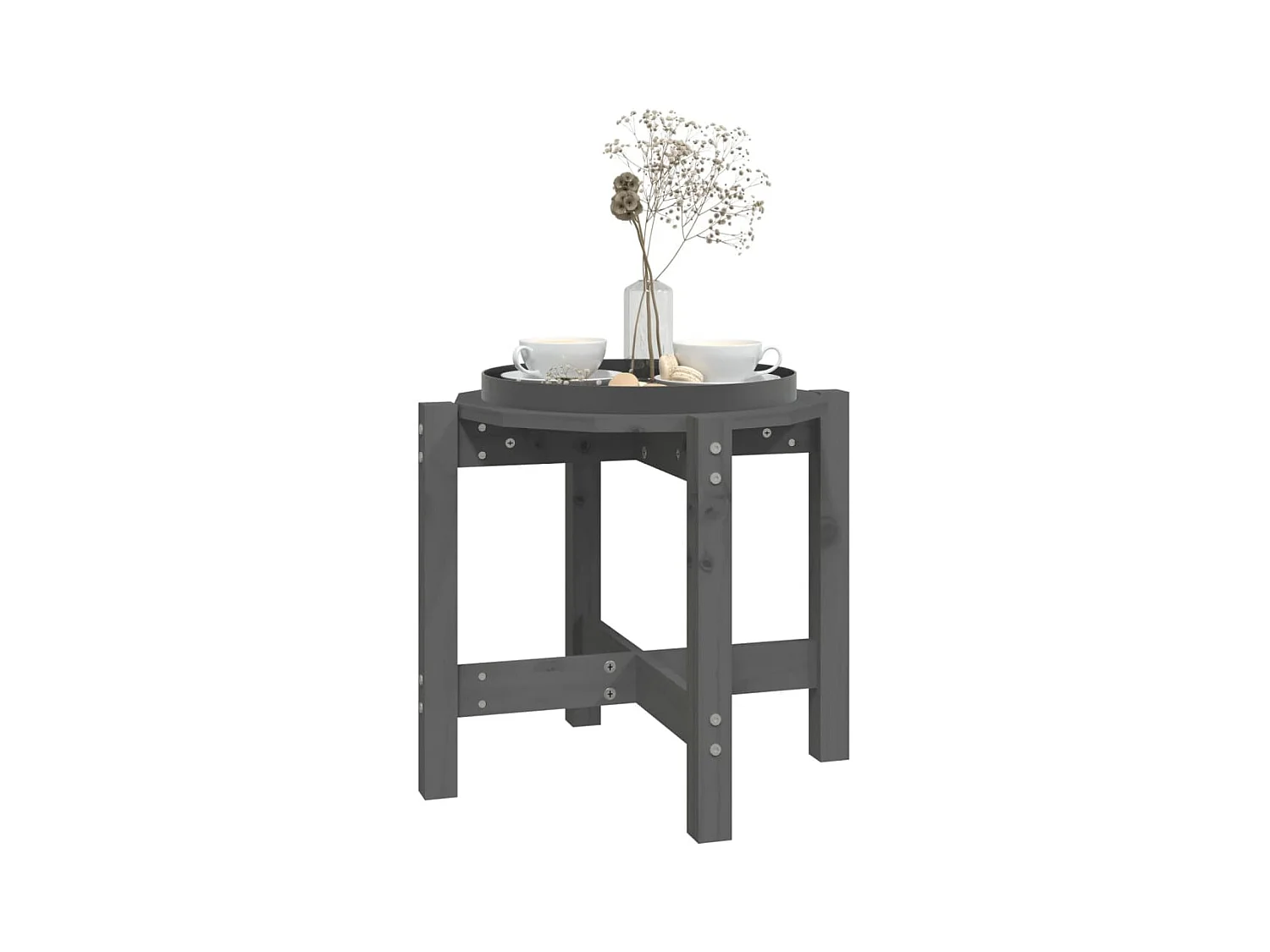 Mesa de centro | Mesa auxiliar madera de ingeniería blanco 90x60x35 cm SHL4593