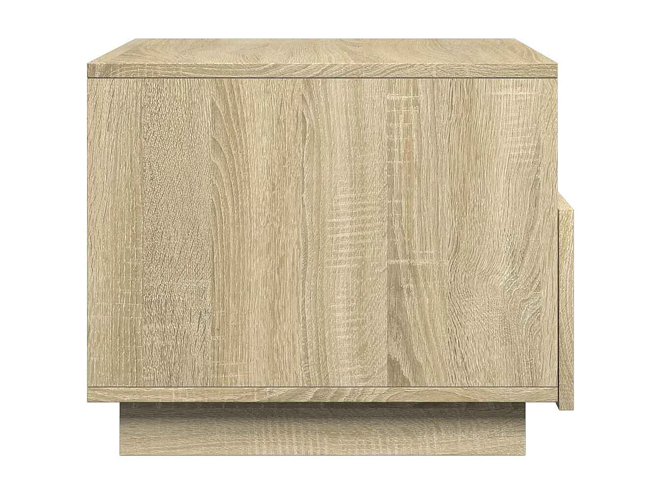 Mesa de centro-Mesa auxiliar de madera maciza de mango blanca 80x51x40 cm SHL4384