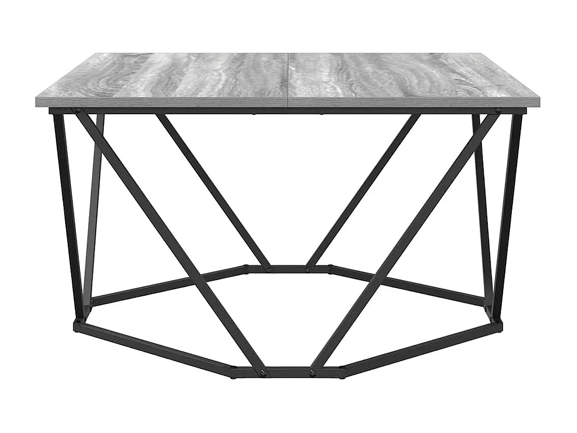 Table basse salon-Table d'appoint Grise Sonoma 80x80x45 cm en bois d'ingénierie SHL951