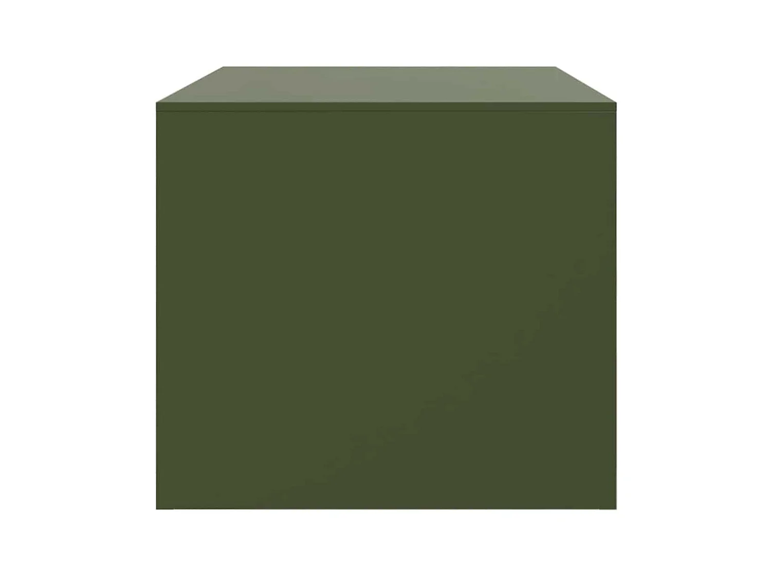 Mesa de centro | Mesa de apoio 67x50x44 cm aço verde azeitona