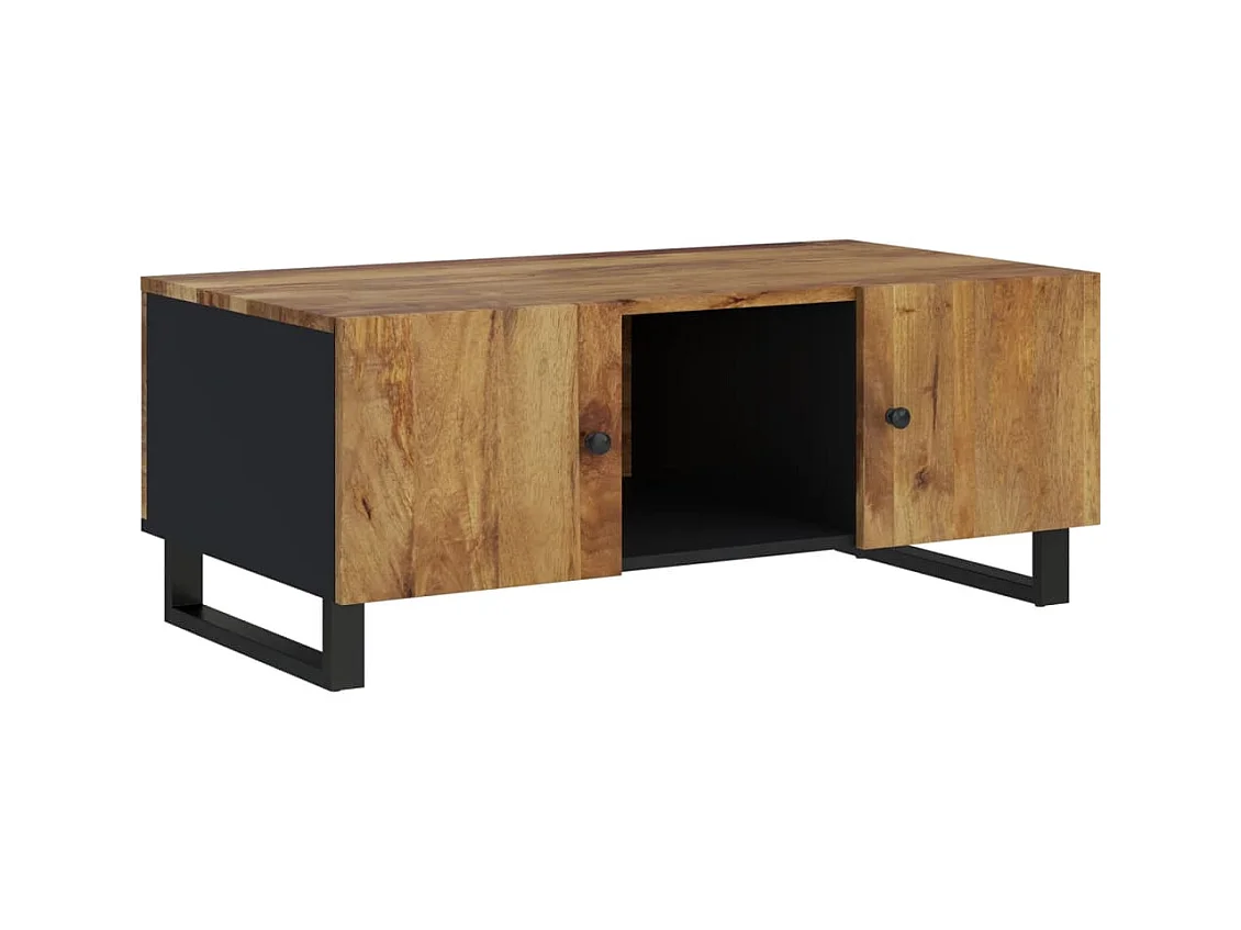 Mesa de centro | Mesa auxiliar con Infinity LED negro 90x50x38 cm SHL631122