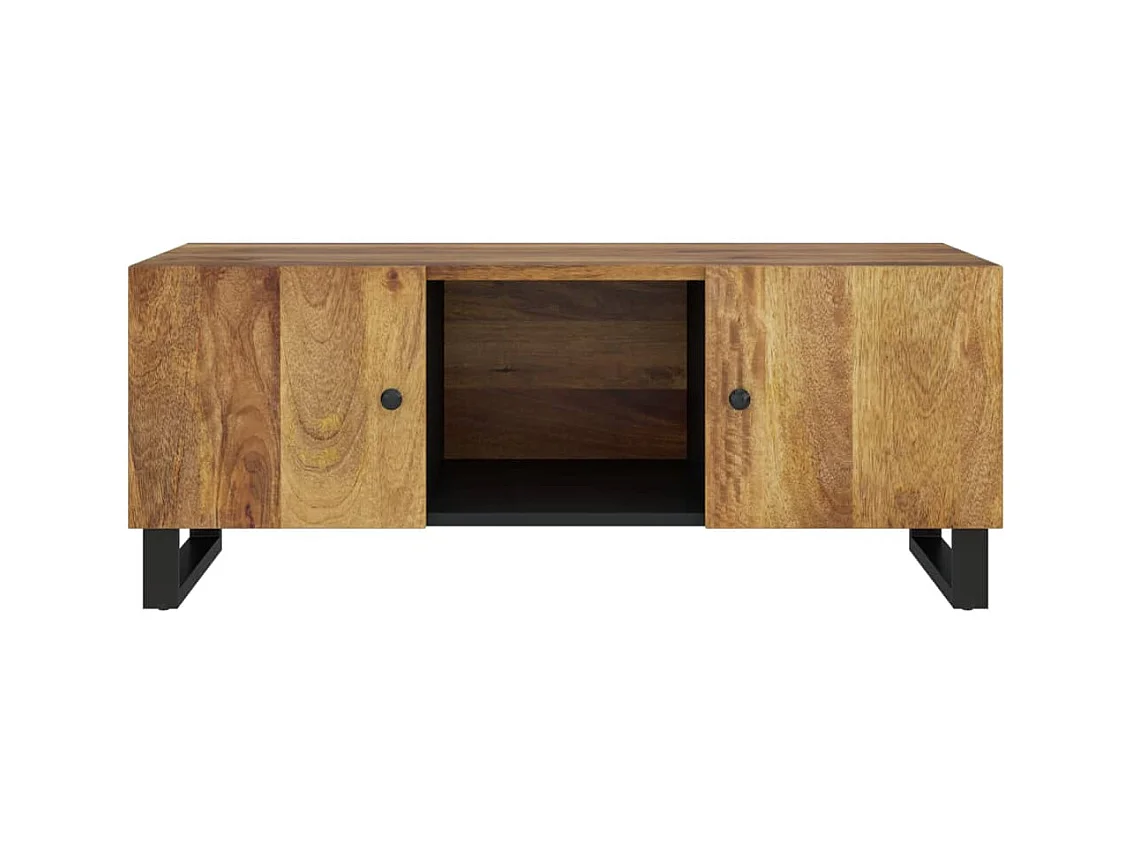 Mesa de centro | Mesa auxiliar con Infinity LED negro 90x50x38 cm SHL631122