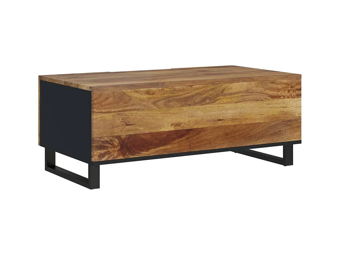 Mesa de centro | Mesa auxiliar con Infinity LED negro 90x50x38 cm SHL631122