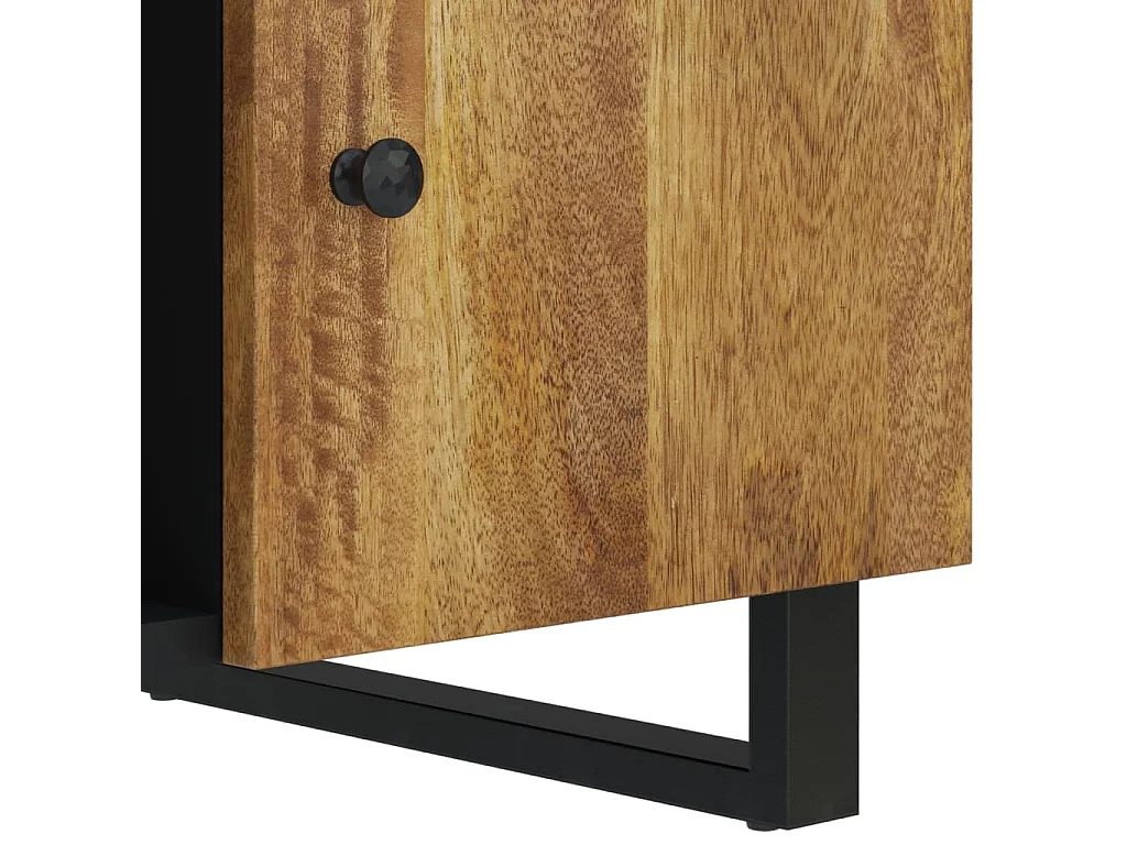 Mesa de centro | Mesa auxiliar con Infinity LED negro 90x50x38 cm SHL631122