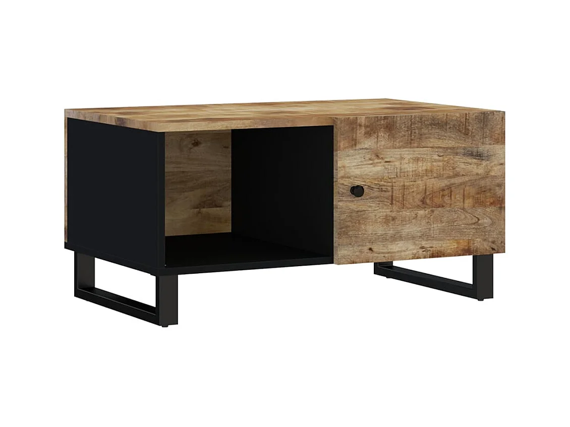 Mesa de centro | Mesa de apoio | Mesa de café 80x50x40 madeira mangueira maciça/deriv. madeira