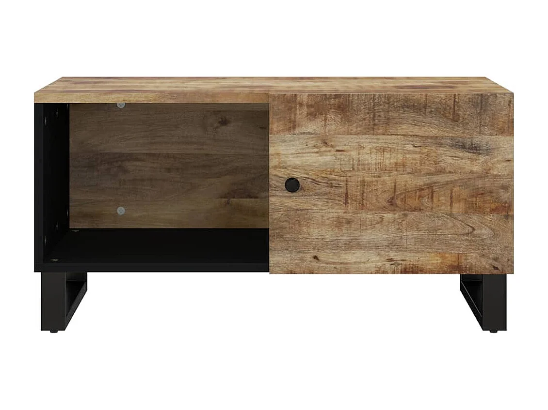 Salontafel | Woonkamertafel | Bijzettafel 80x50x40 cm massief mangohout en bewerkt hout