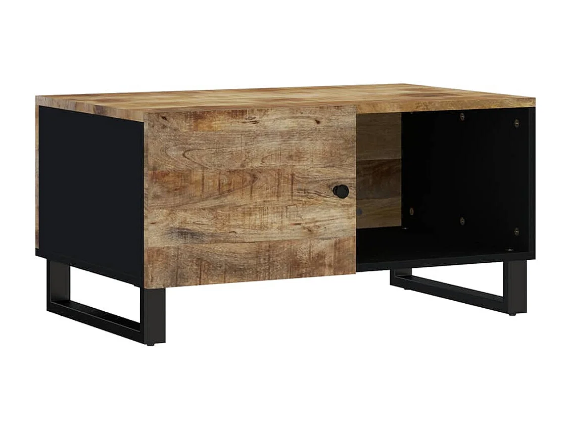 Salontafel | Woonkamertafel | Bijzettafel 80x50x40 cm massief mangohout en bewerkt hout