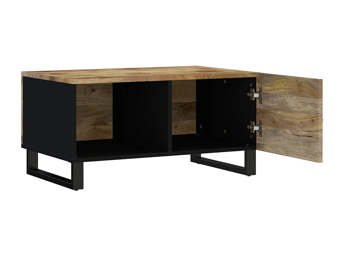 Salontafel | Woonkamertafel | Bijzettafel 80x50x40 cm massief mangohout en bewerkt hout
