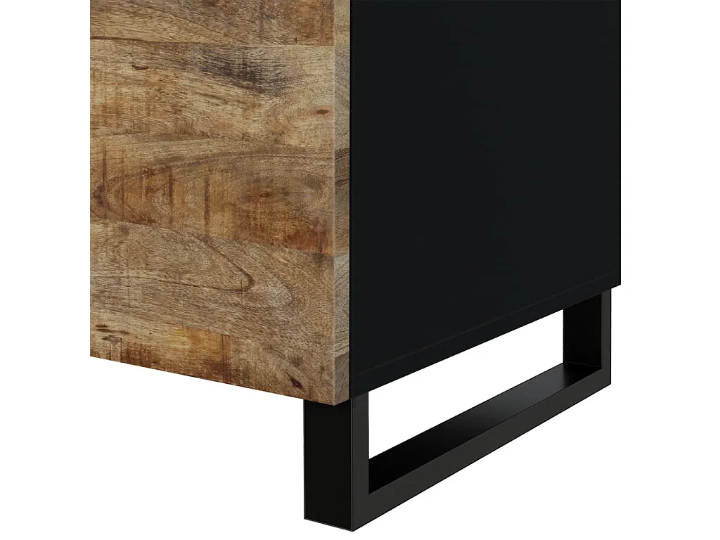 Salontafel | Woonkamertafel | Bijzettafel 80x50x40 cm massief mangohout en bewerkt hout